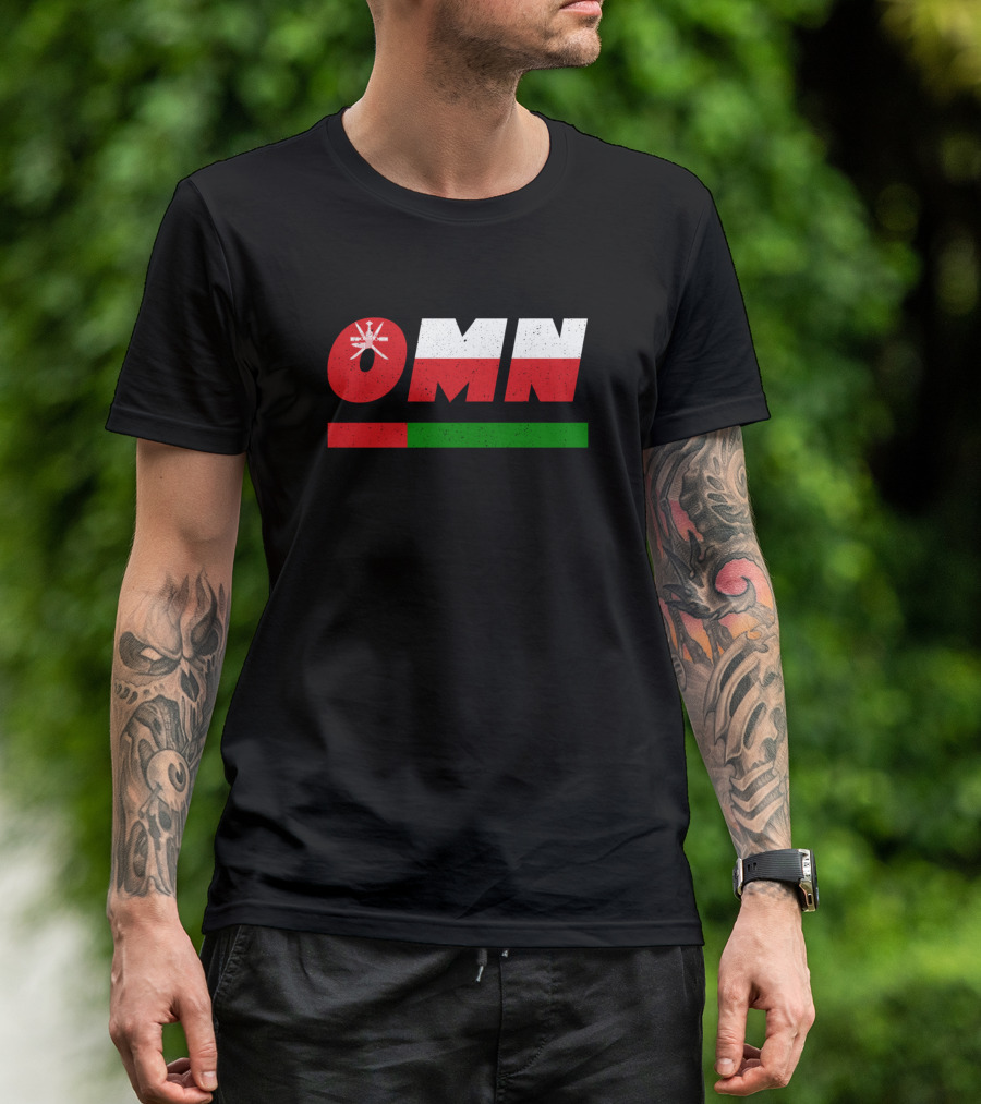 OMN Oman Arabia ISO Code 3166 Flag Colors T-Shirt