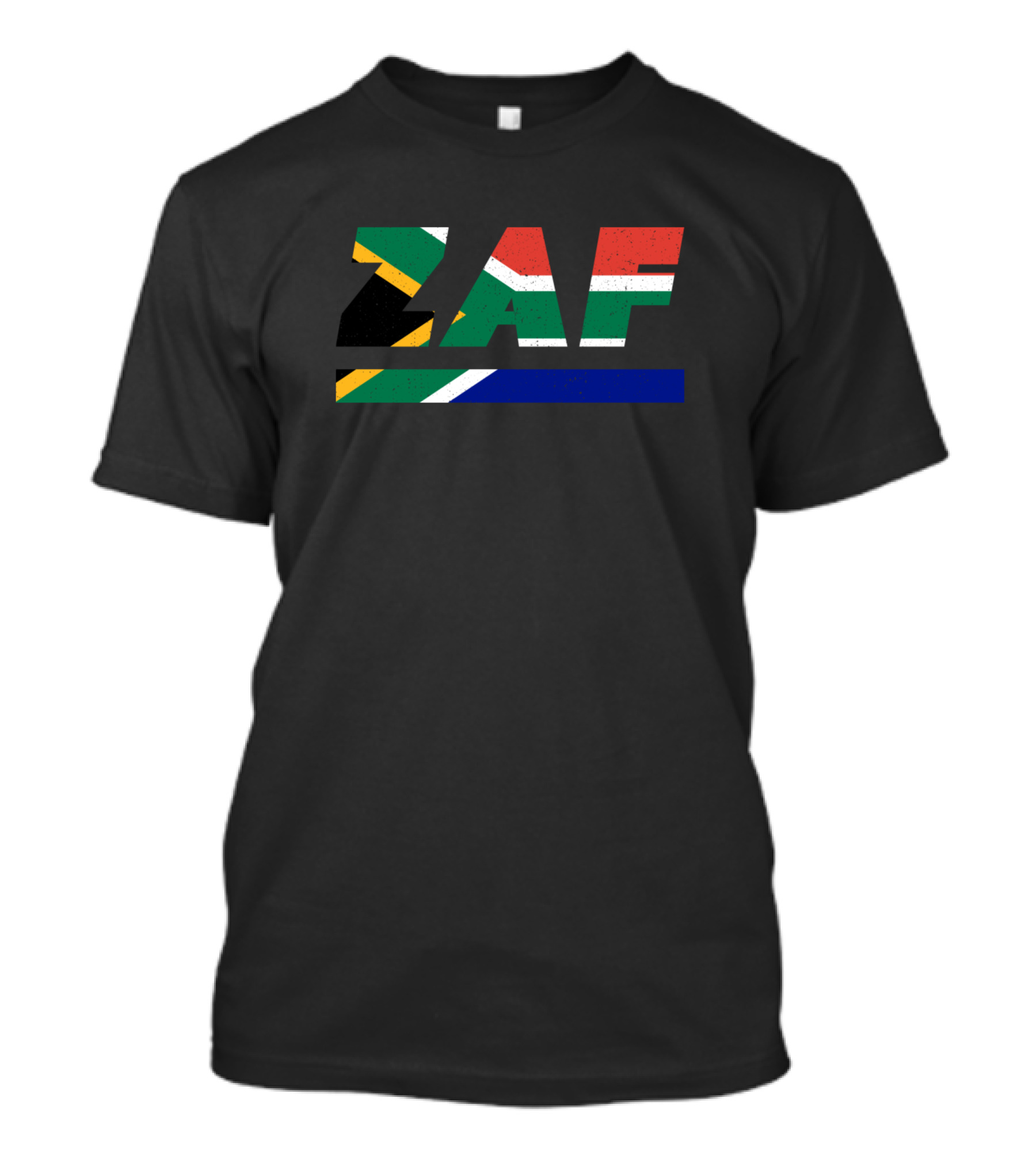 ZAF South Africa African ISO Code 3166 Flag Colors T-Shirt