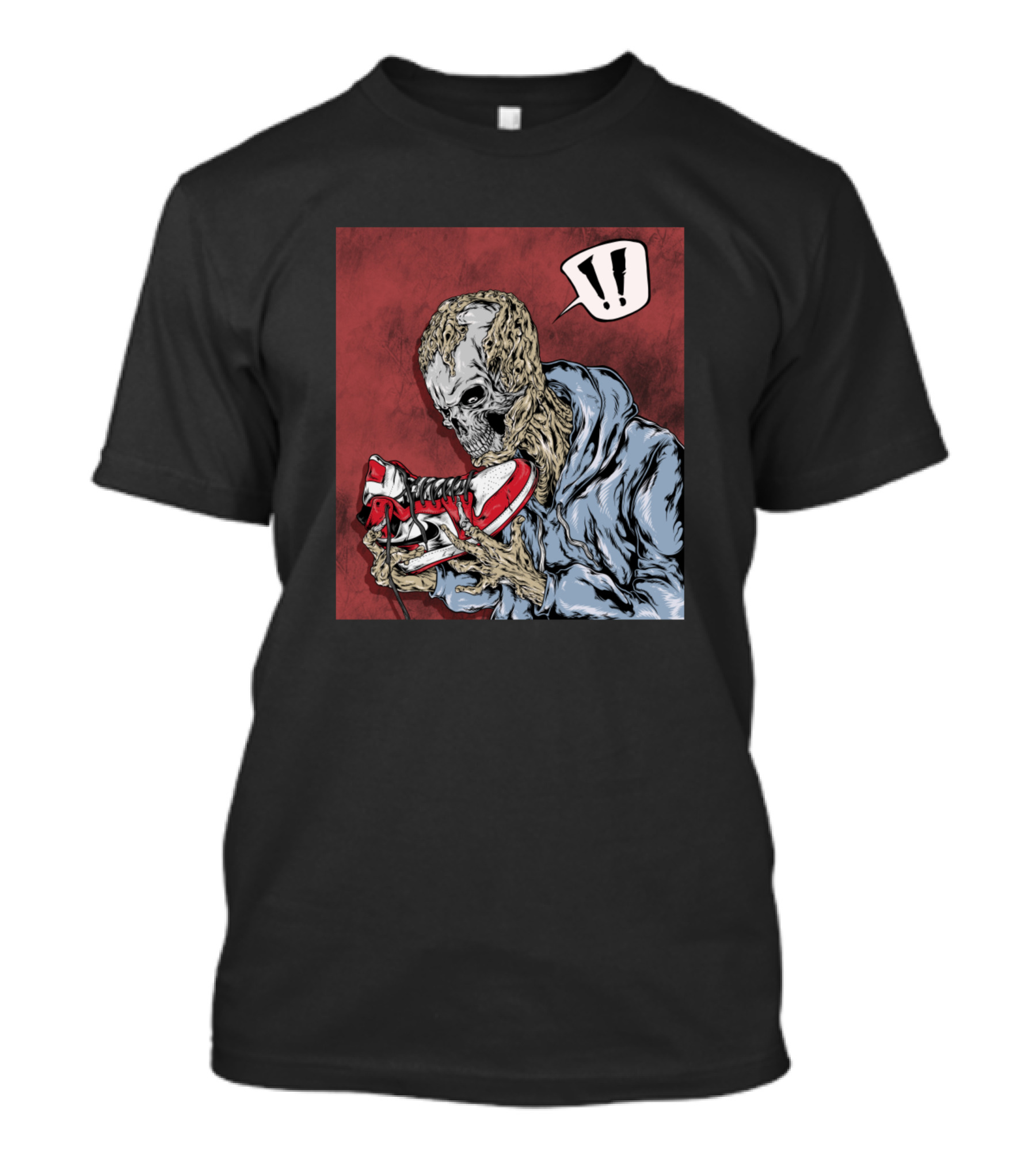 Zombie Obsessed With Red Sneakers T-Shirt