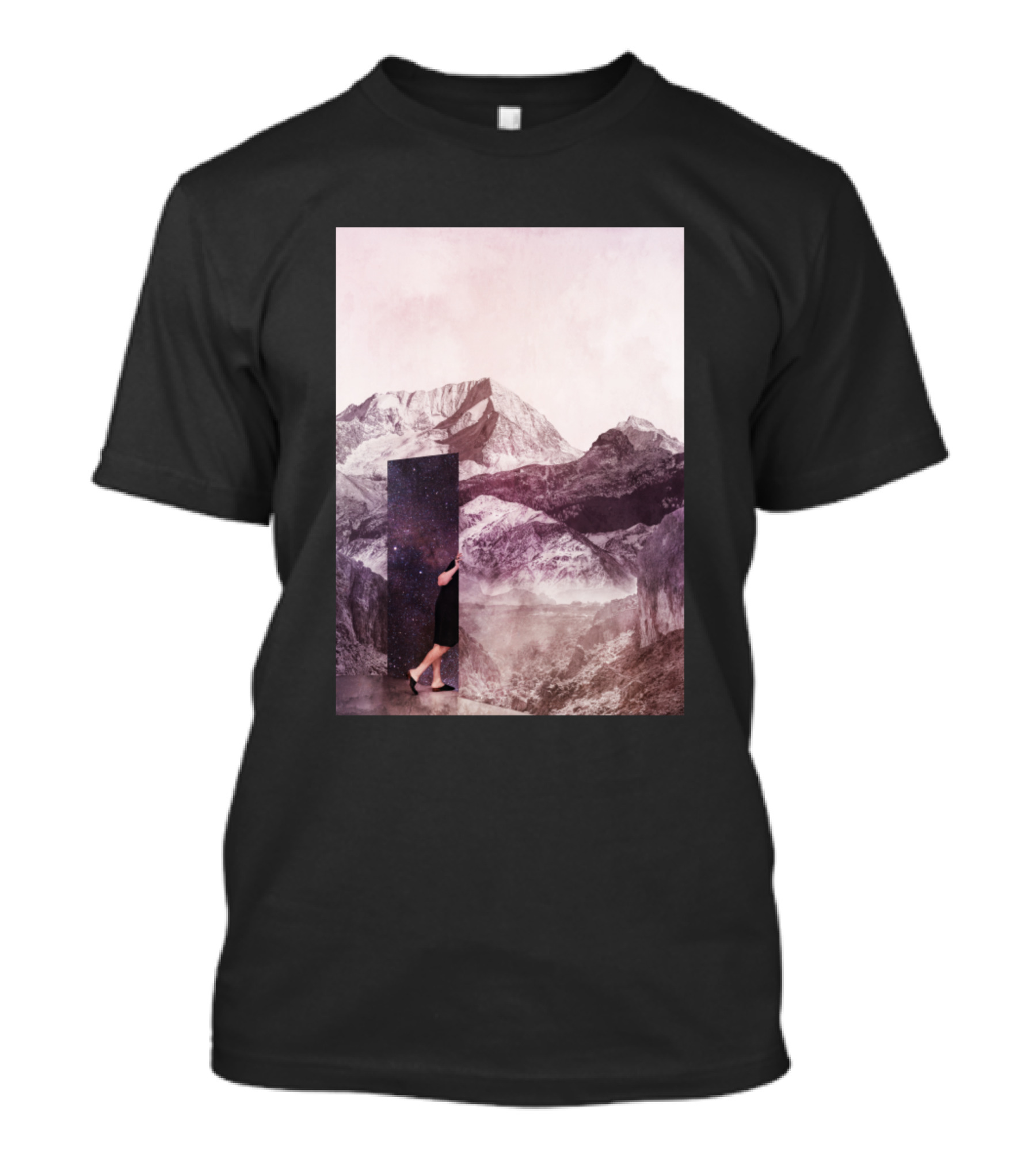 Another Glimpse Into Eternity Cosmic Mountain Doorway T-Shirt