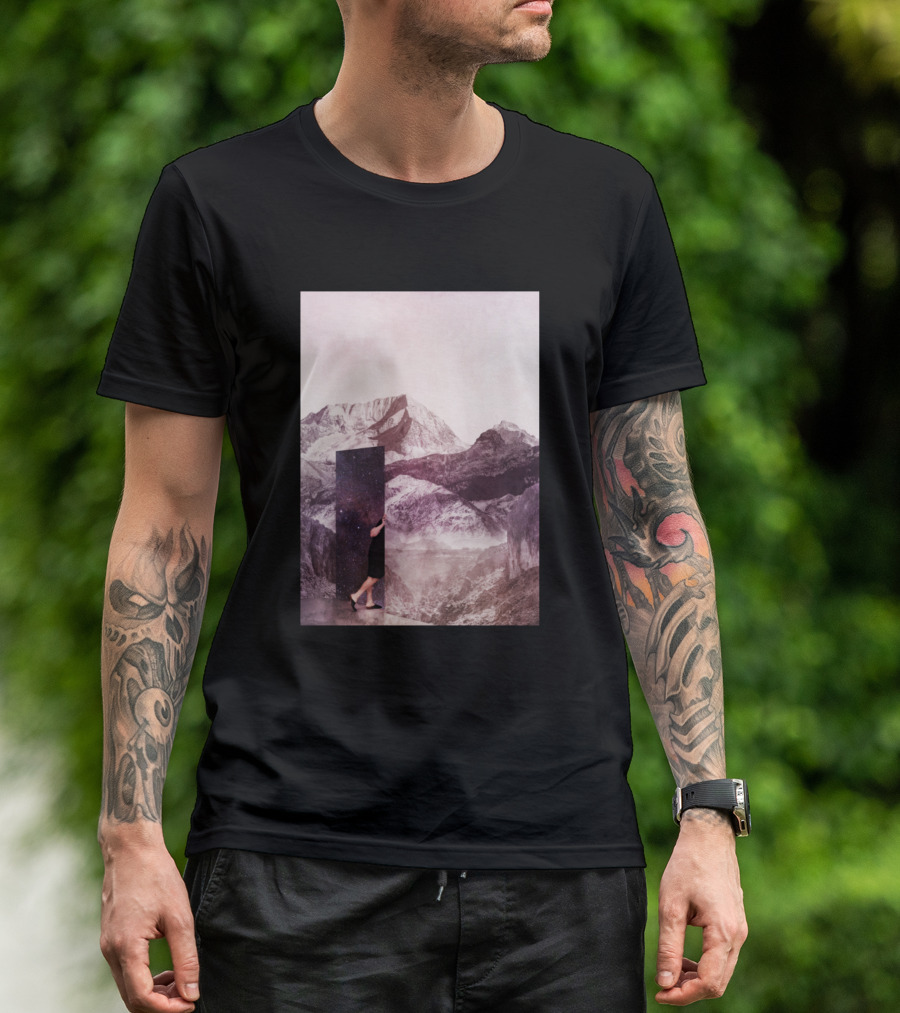 Another Glimpse Into Eternity Cosmic Mountain Doorway T-Shirt