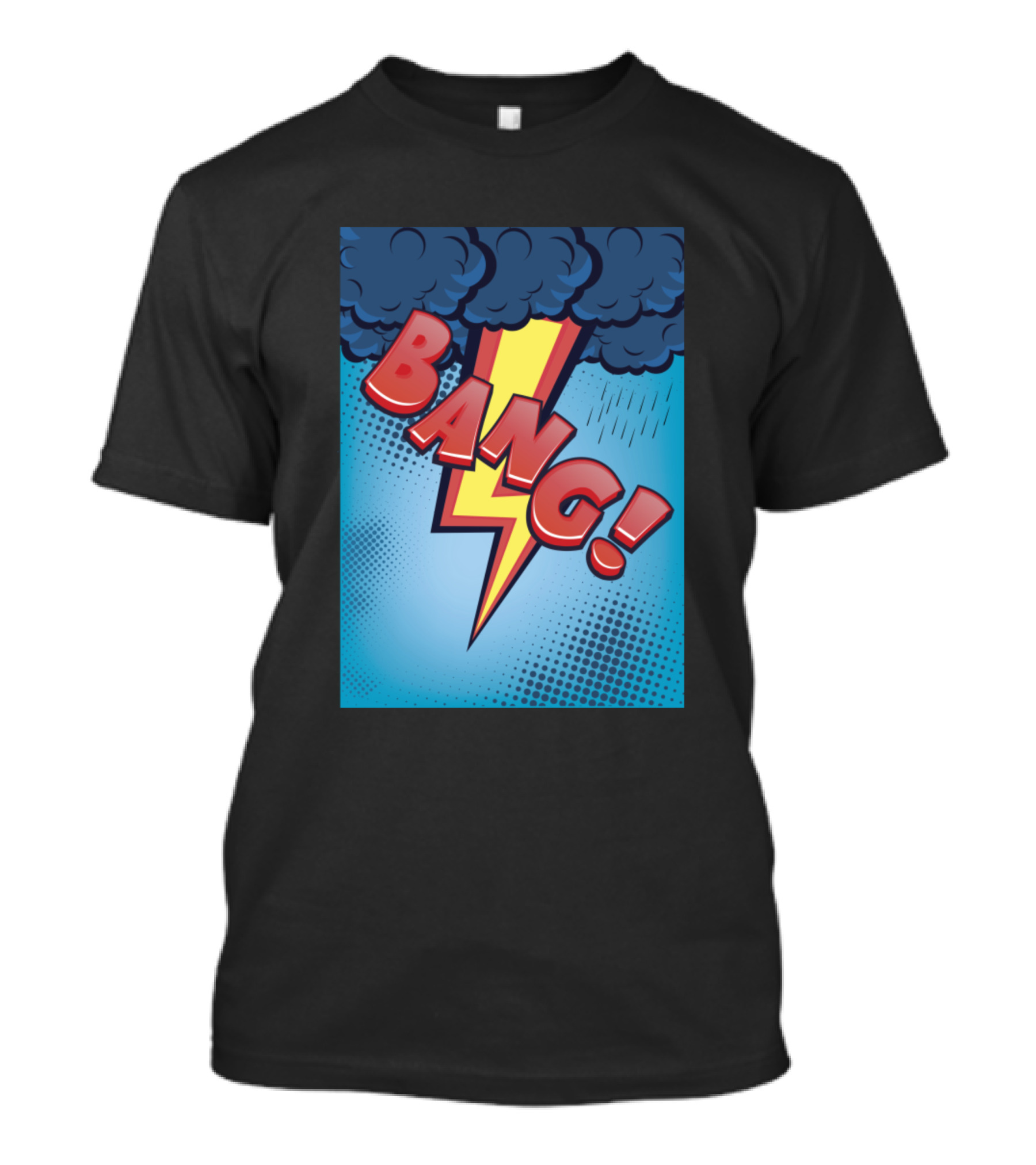 Bang Thunder Lightning Storm Comic Pop T-Shirt
