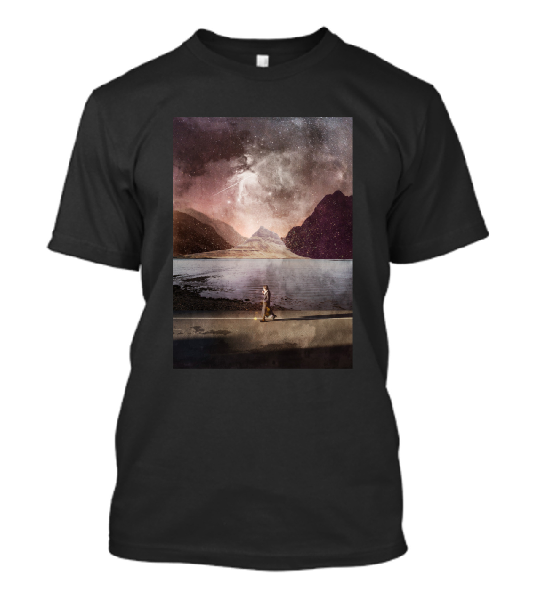 By Myself Cosmic Mountain Walk T-Shirt