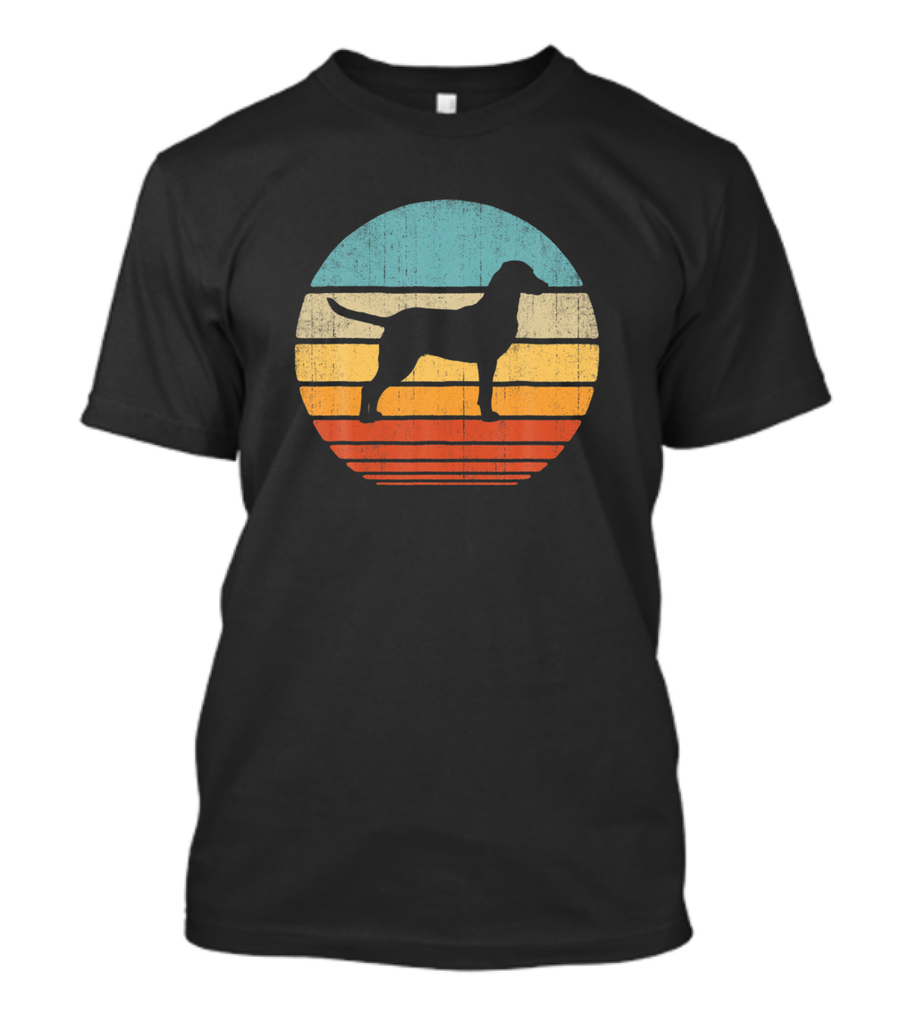 Chesapeake Bay Retriever Chessie Vintage 60s Retro Sunset T-Shirt
