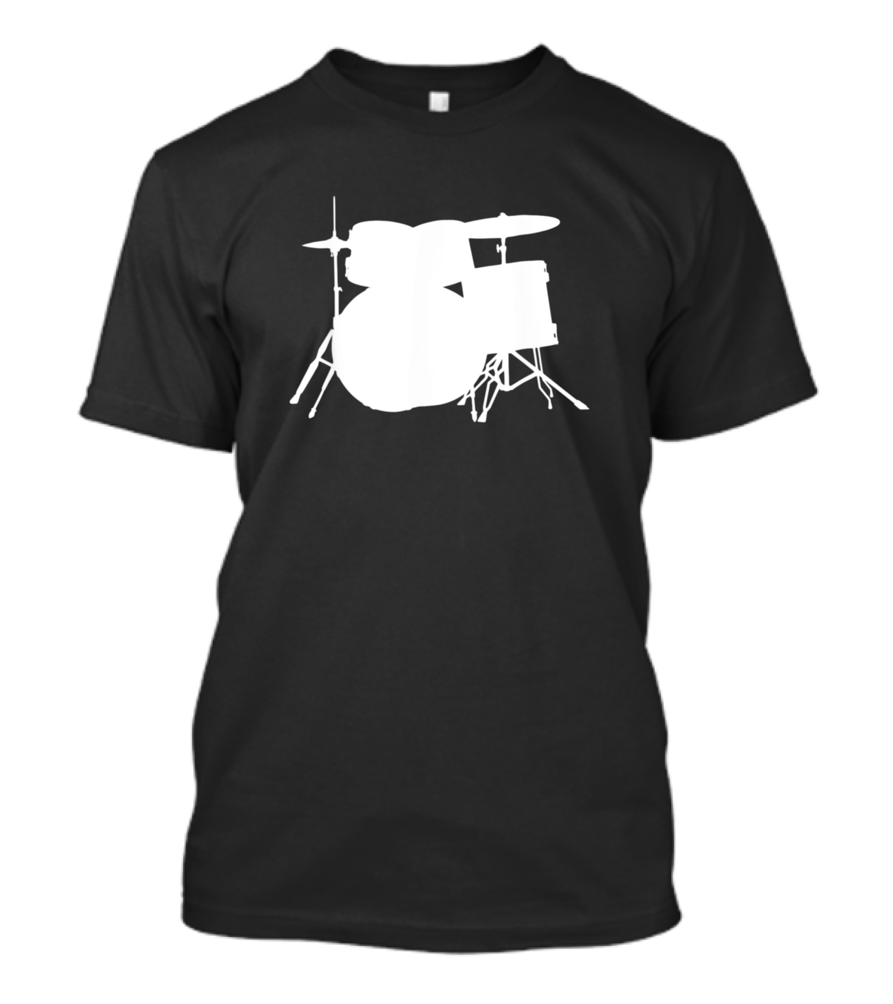 Drummer Silhouette For Music Lovers And Meta Drum Set T-Shirt