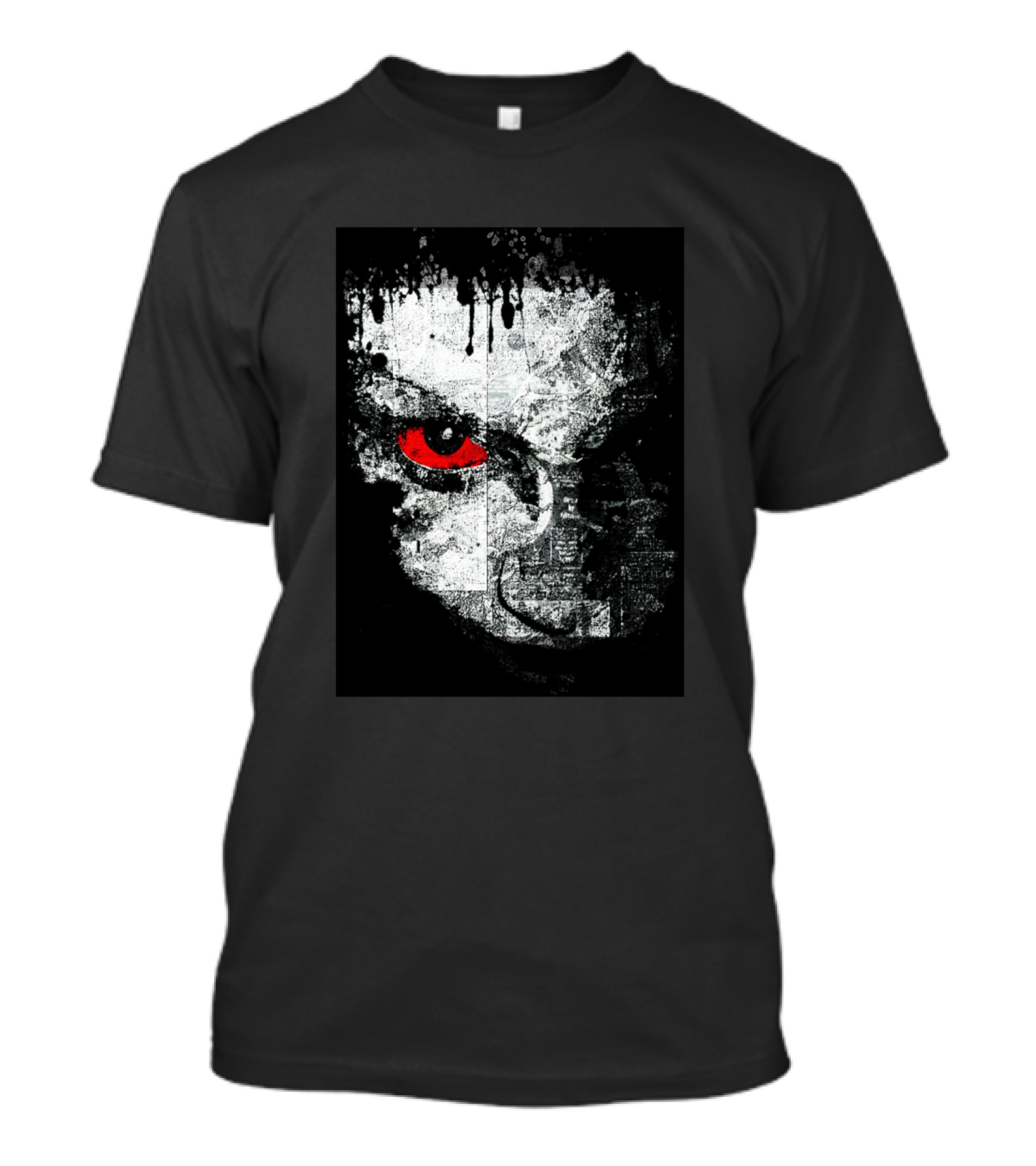 Red Eye Grunge Face T-Shirt