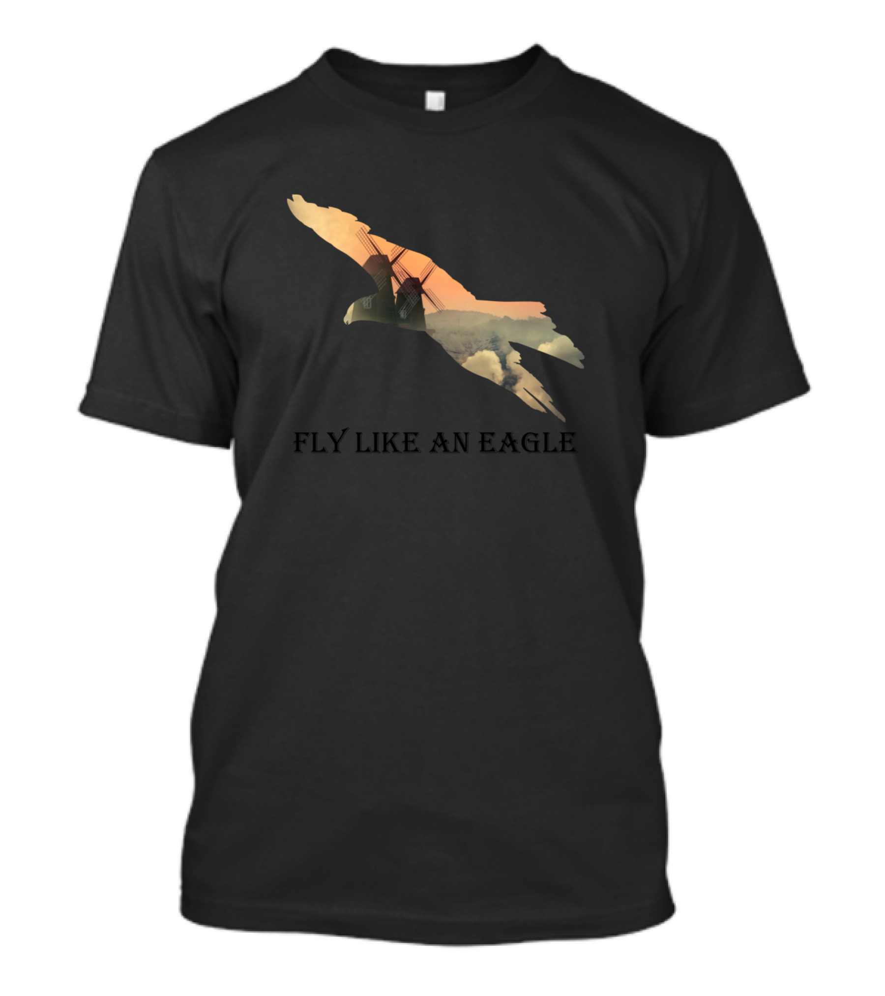 Fly Like An Eagle Clouds And Windmill T-Shirt