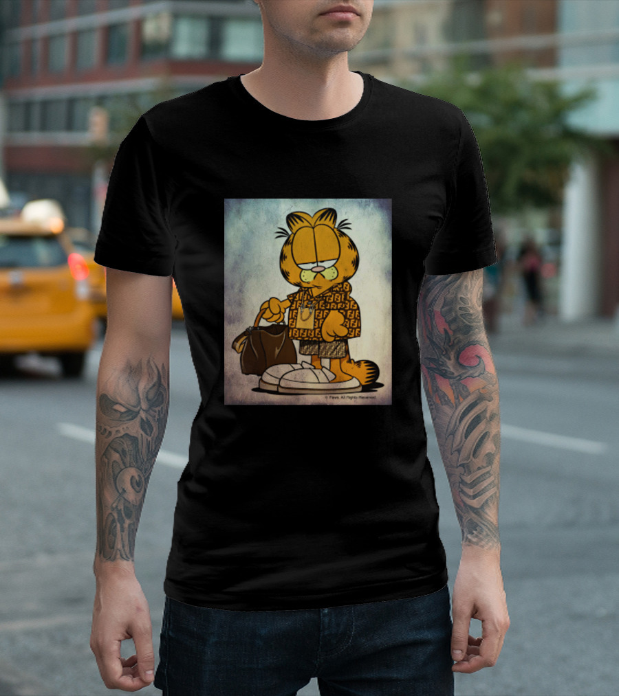 Garfield Cartoon Character Fashion Bag T-Shirt