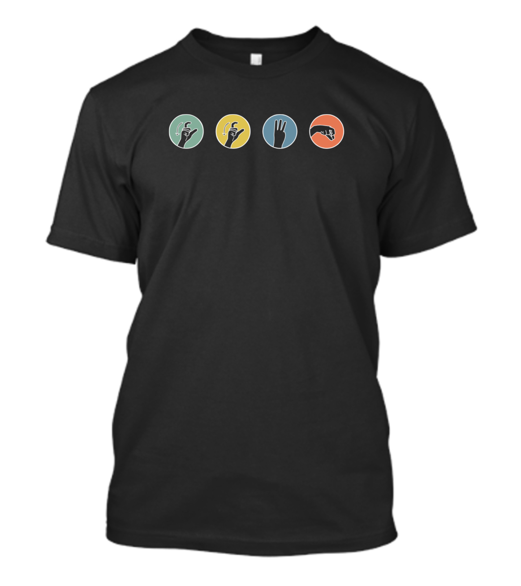 Good Game Well Played Rock Paper Scissors Hand Signs T-Shirt