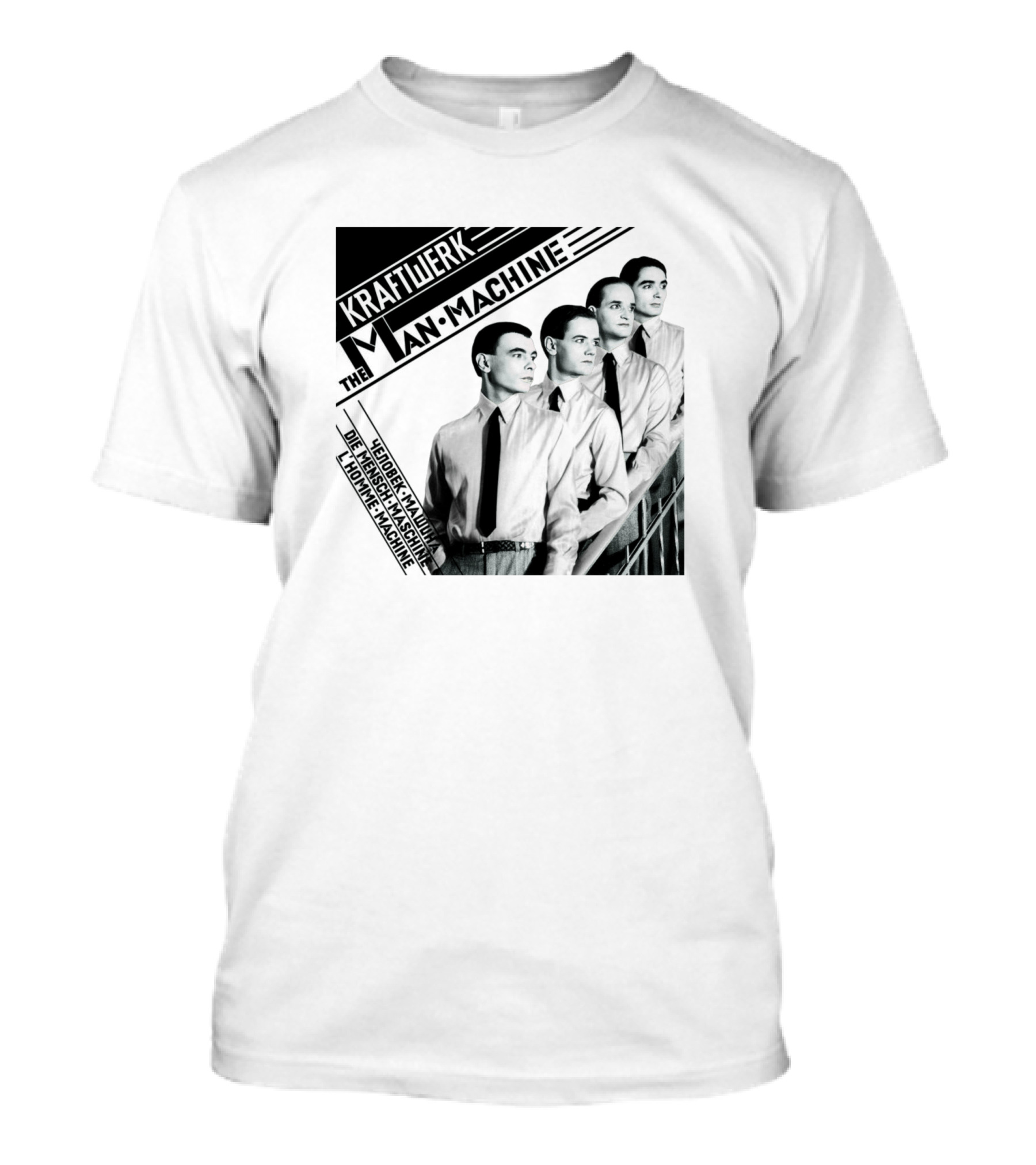 Kraftwerk The Man Machine Die Mensch Maschine 1978 Album Cover T-Shirt