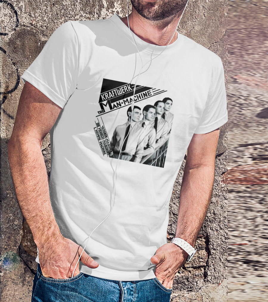 Kraftwerk The Man Machine Die Mensch Maschine 1978 Album Cover T-Shirt