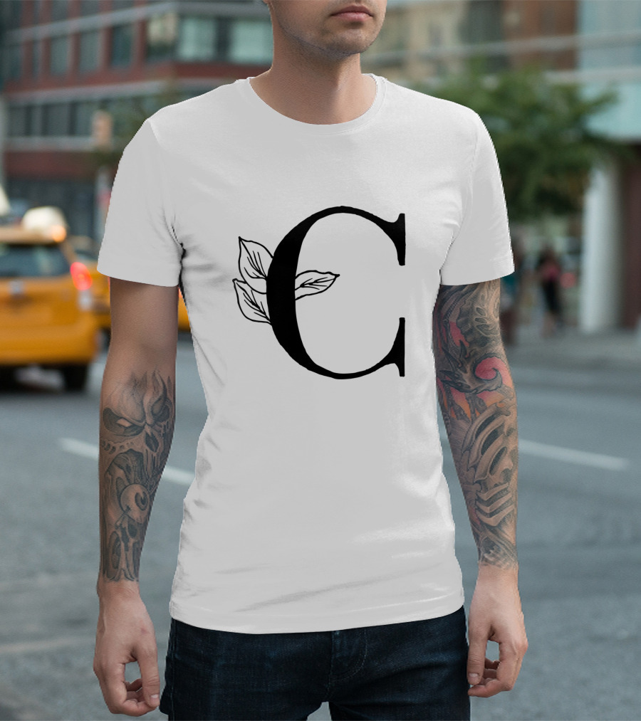 C Monogram Rose Leaf T-Shirt