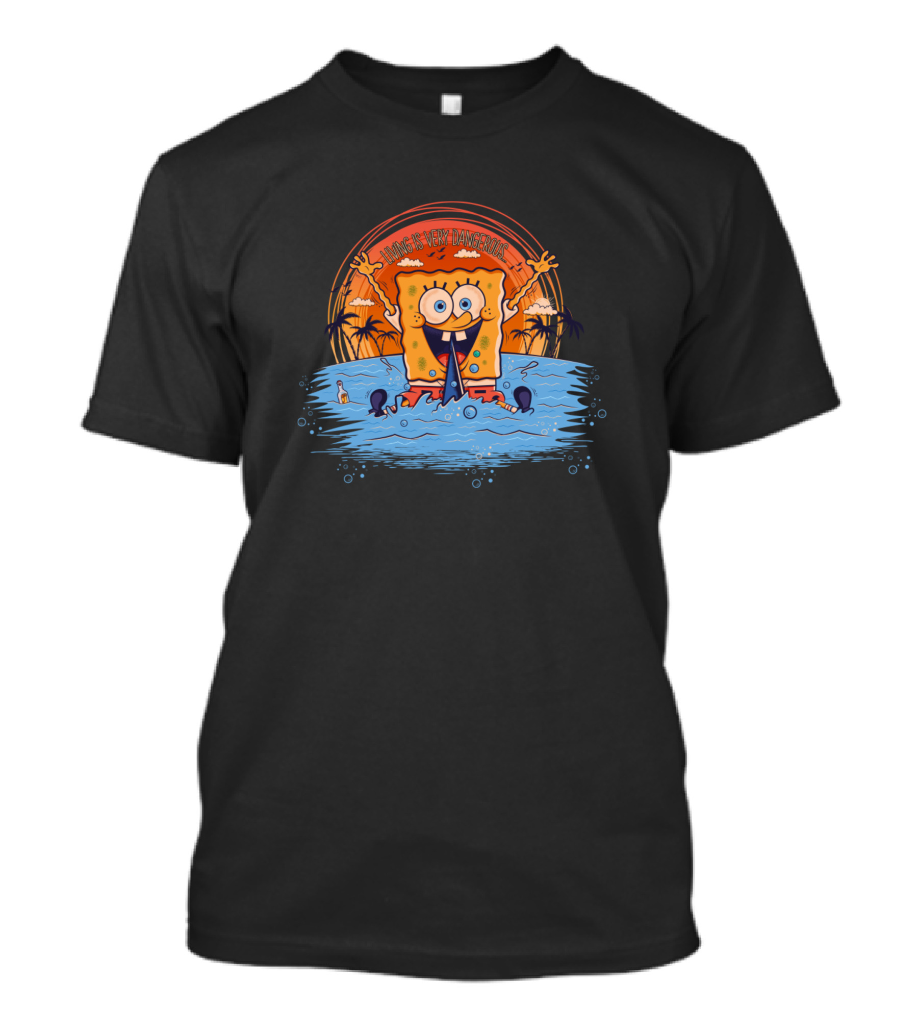 Living Is Very Dangerous Spongebob Pirate Adventure T-Shirt
