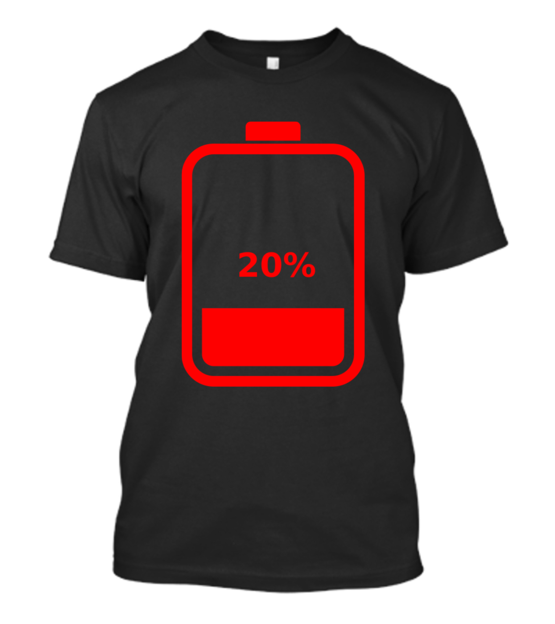 Low Battery 20% Feeling Exhausted T-Shirt