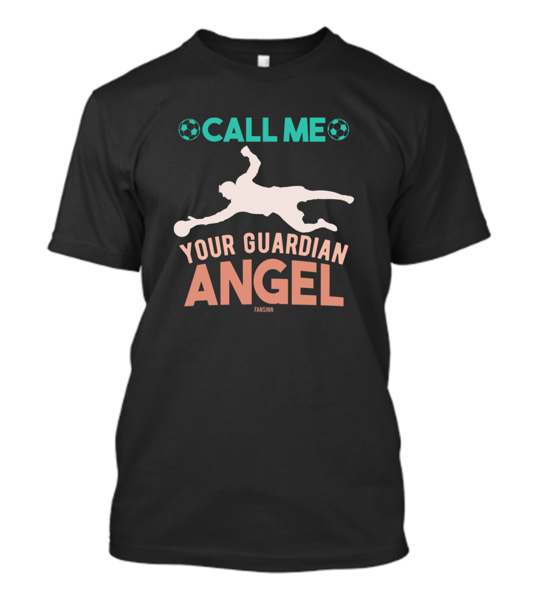 Call Me Your Guardian Angel Torspieler Football T-Shirt