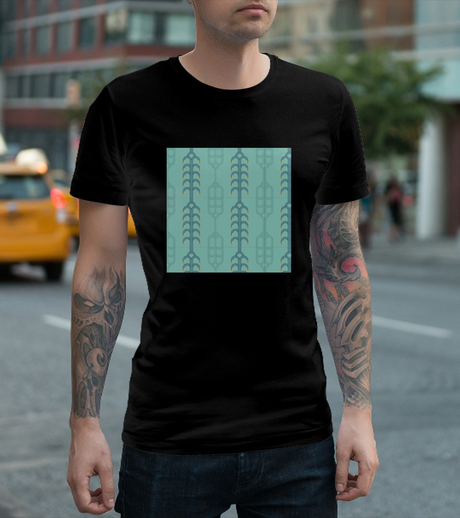 Tropical Art Deco Palm T-Shirt