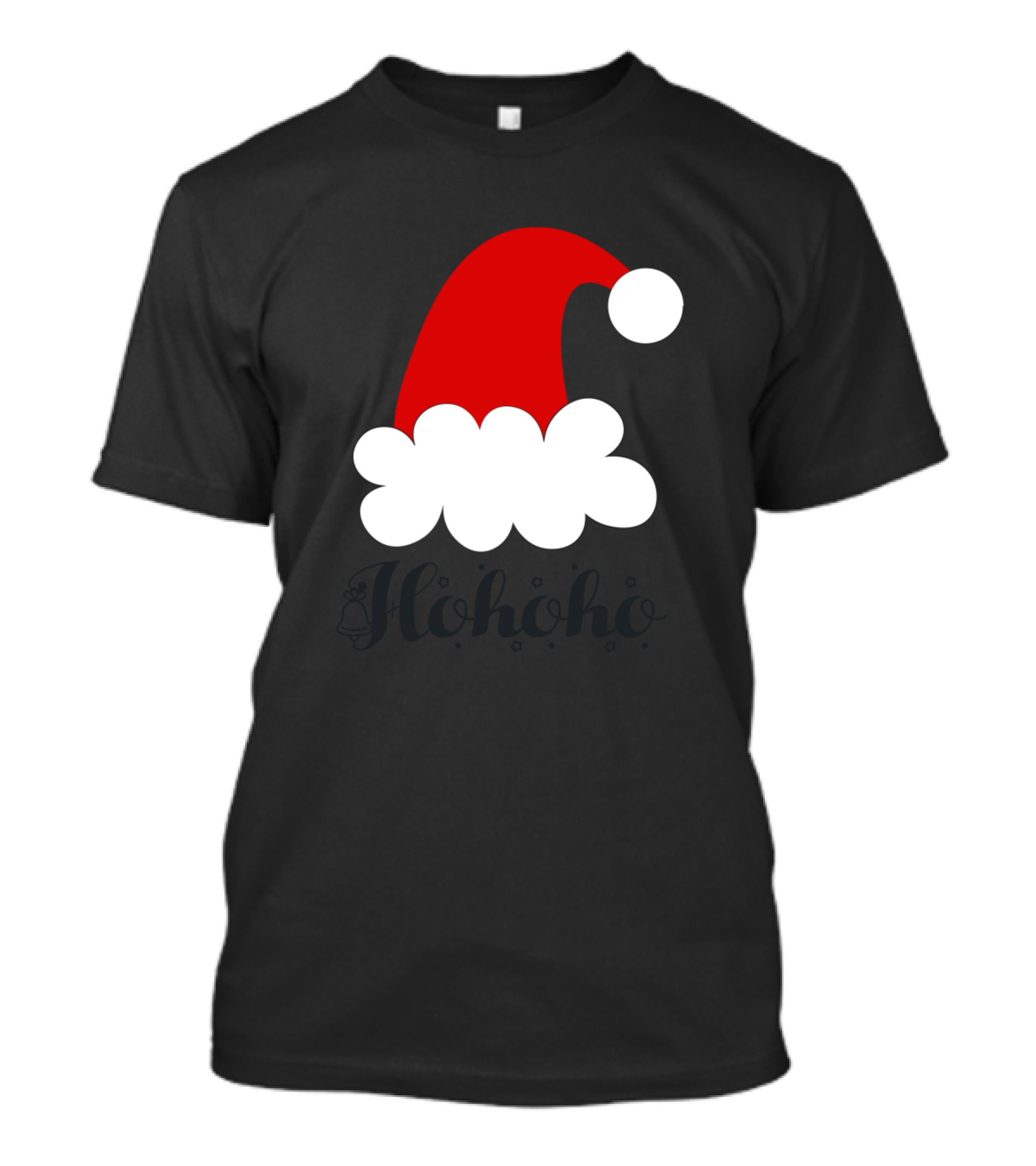 Ho Ho Ho Ugly Christmas Santa Hat T-Shirt