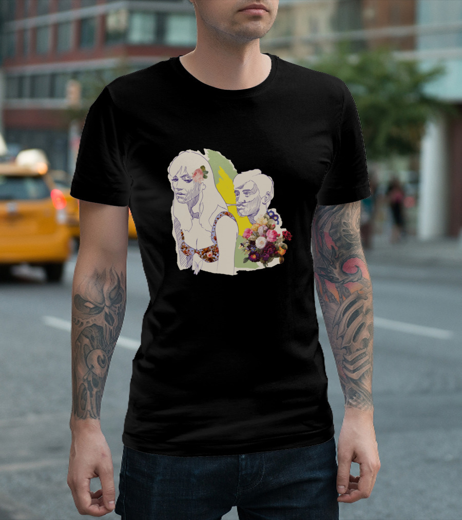 Une Femme Est Une Femme Illustrated With Floral Accents T-Shirt