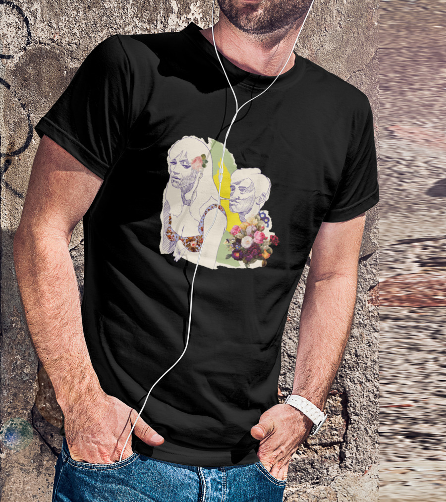 Une Femme Est Une Femme Illustrated With Floral Accents T-Shirt