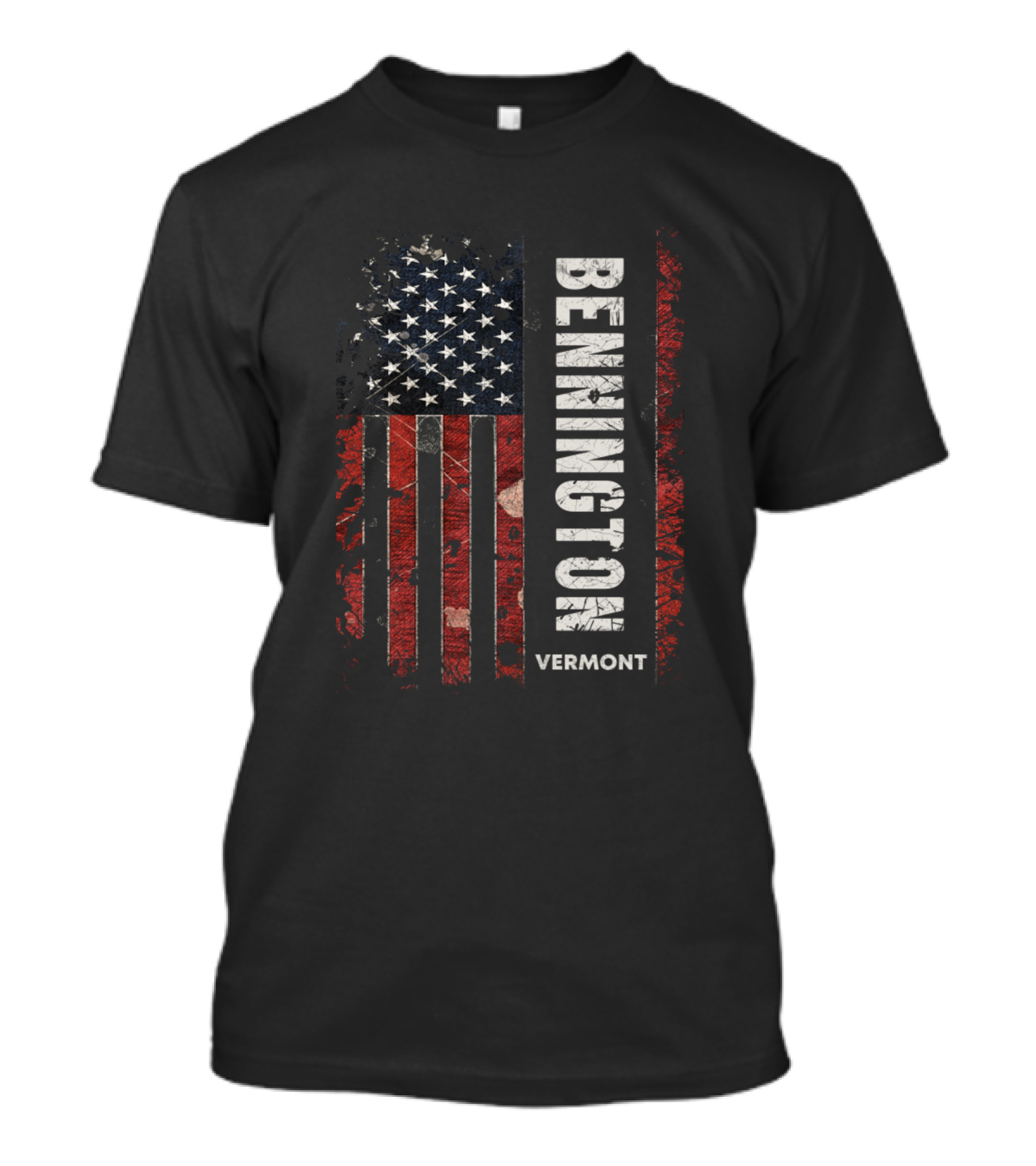 Bennington Vermont American Flag T-Shirt
