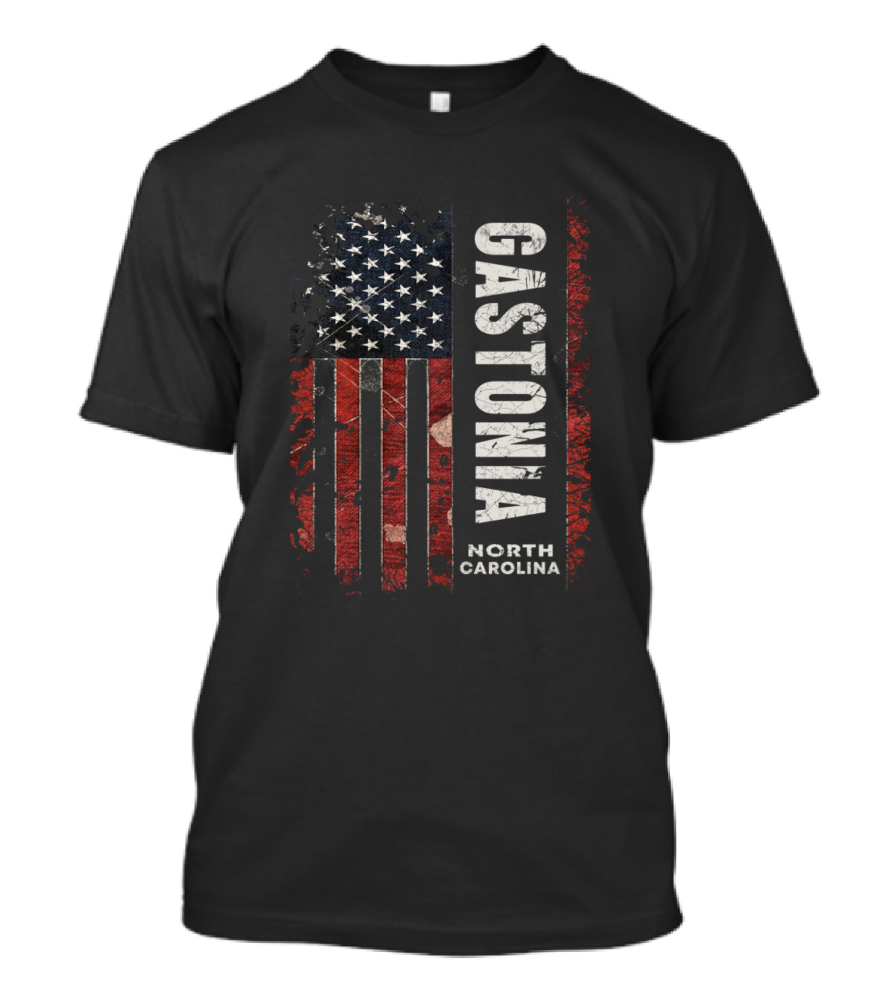 Gastonia North Carolina American Flag T-Shirt