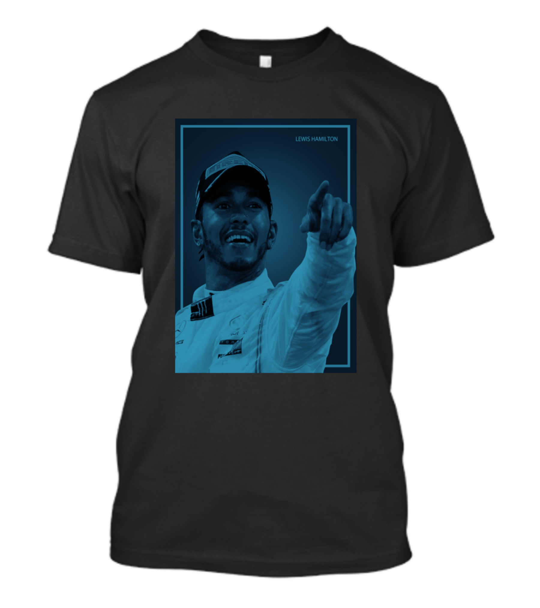 Lewis Hamilton Racing Champion Enthusiasm T-Shirt