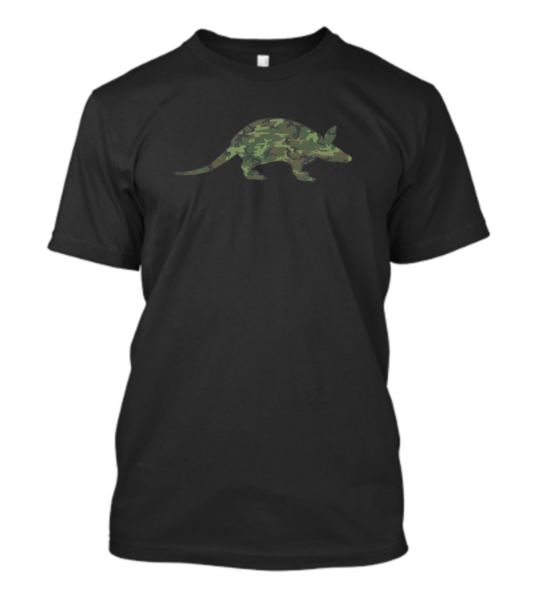 Military Armadillo Camouflage Print Us Animals Veteran Concept T-Shirt