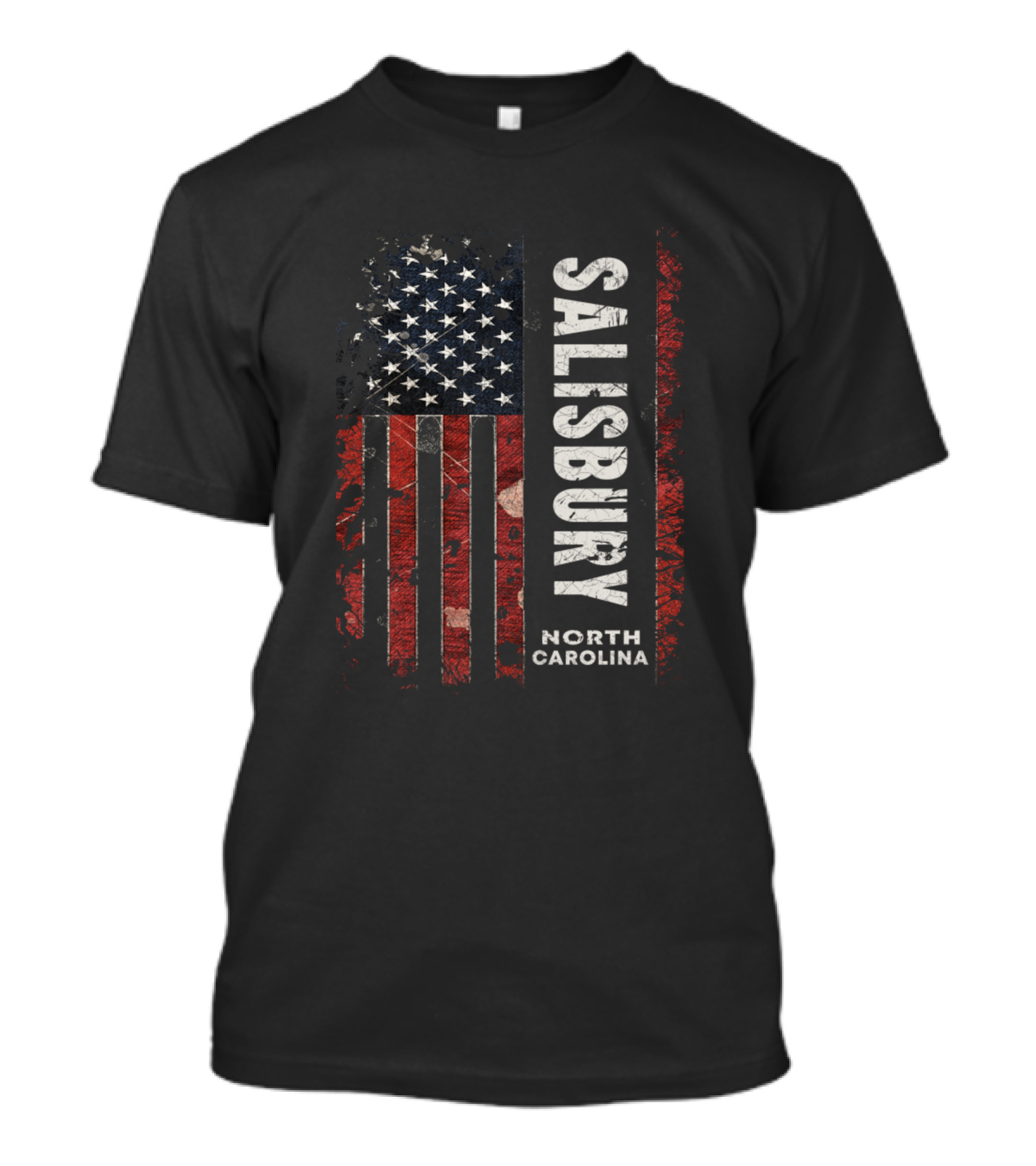 Salisbury North Carolina American Flag T-Shirt