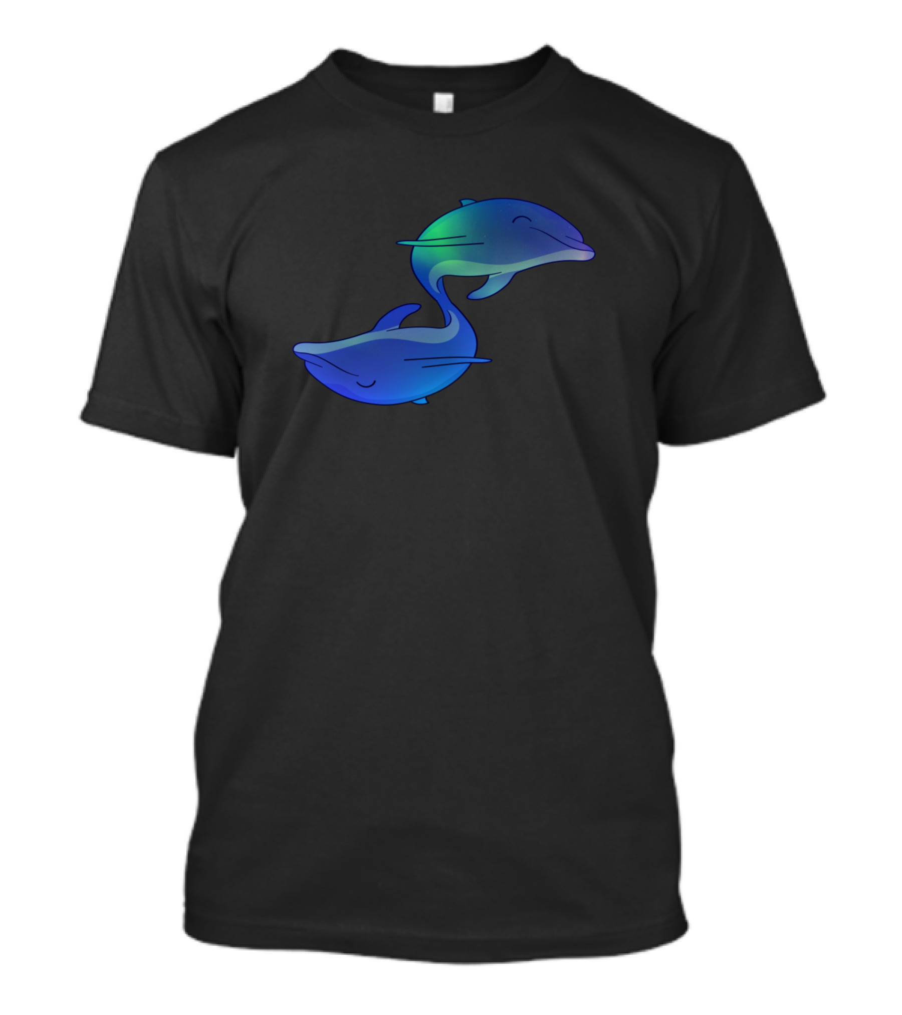 Beautiful Dolphin Wave Whale Animal T-Shirt