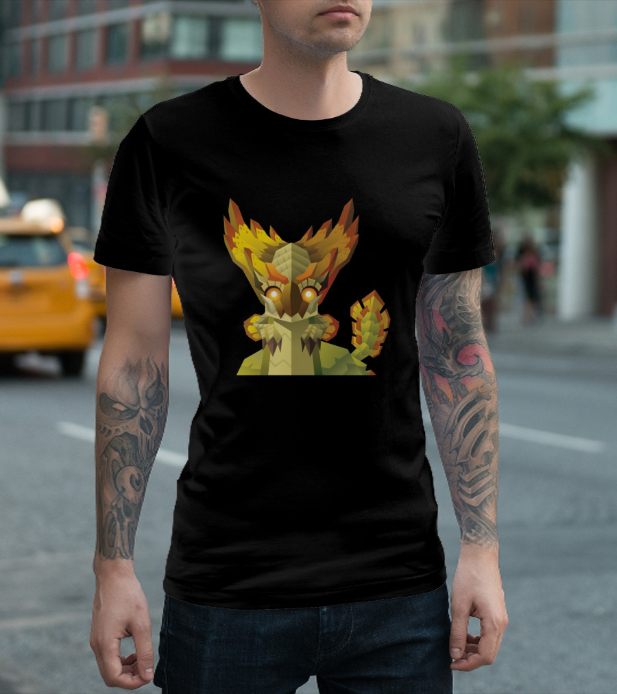 Najarala Monster Hunter Creature Geometric T-Shirt