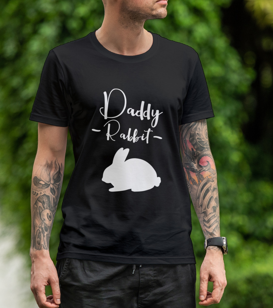 Papa Hase Daddy Rabbit Mutterschaft Familie T-Shirt