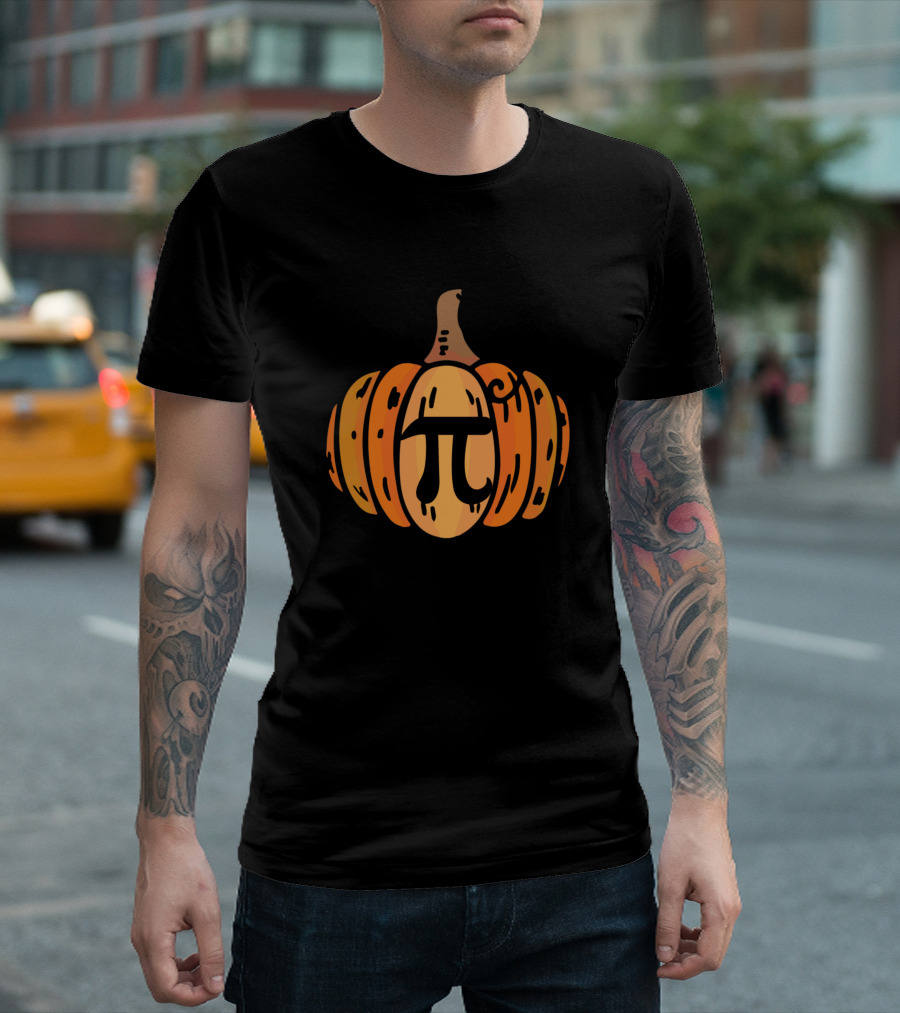 Pumpkin Pi Math Halloween Thanksgiving Pie T-Shirt