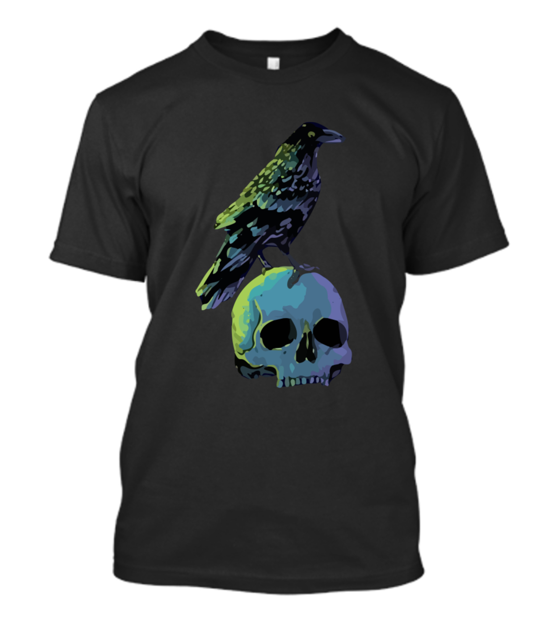 Raven On Skull T-Shirt