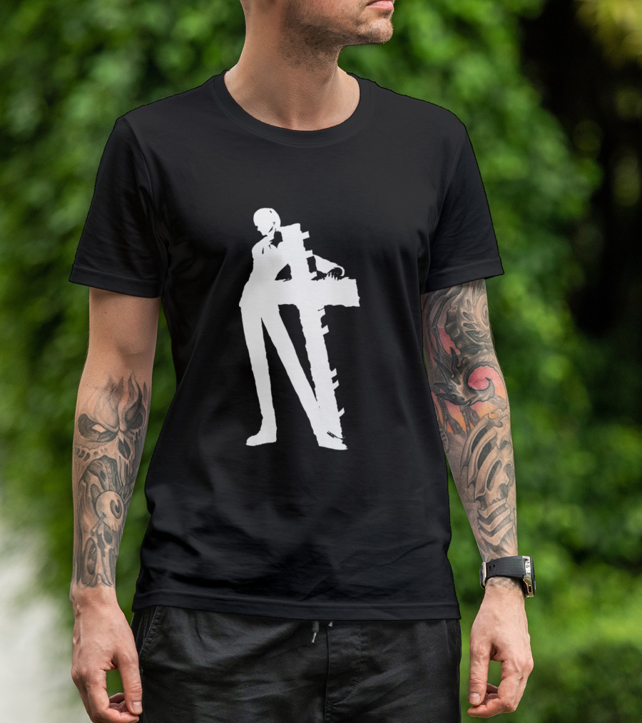 Tr Stylish Silhouette Leaning On Cross T-Shirt
