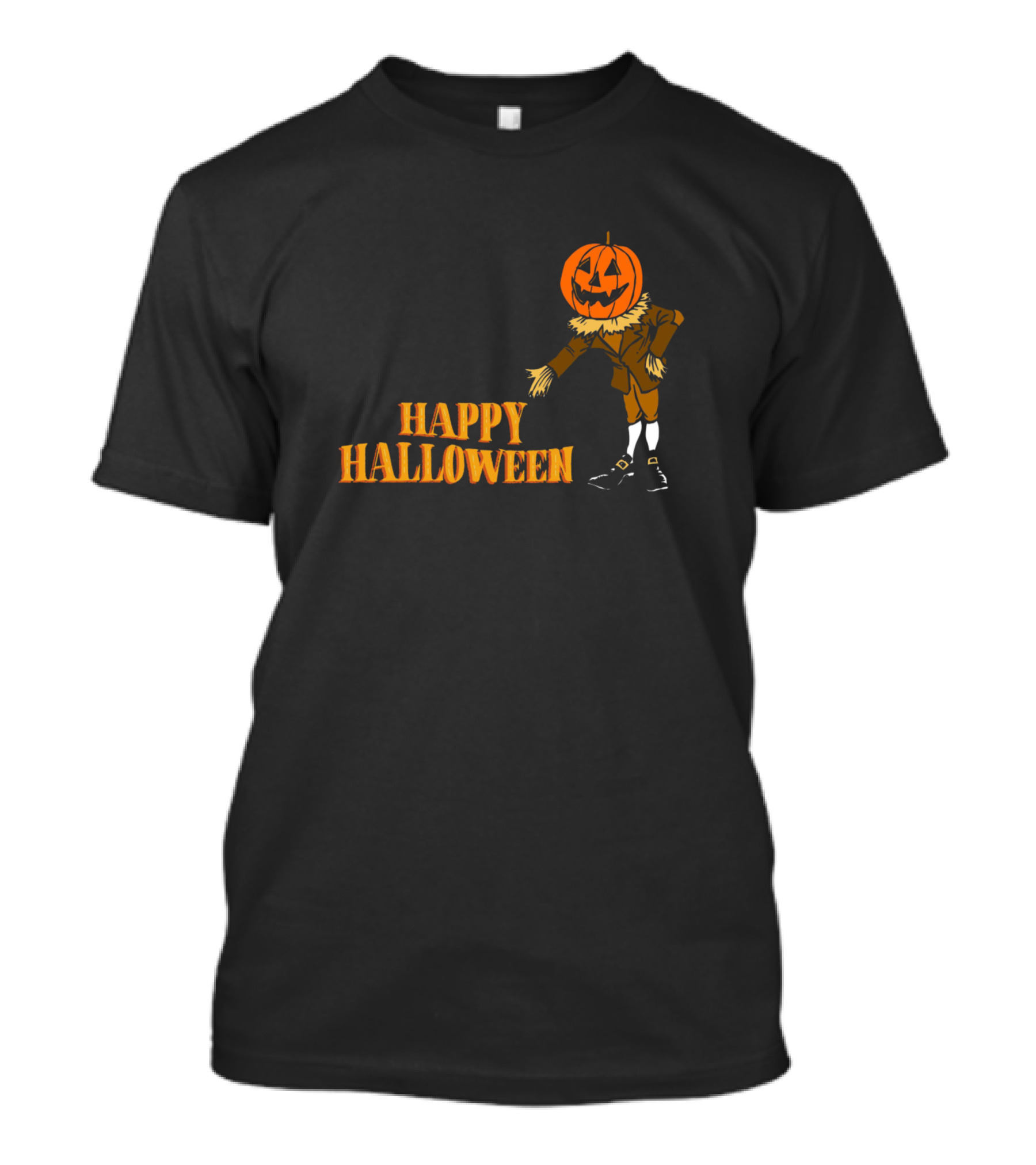 Happy Halloween Pumpkin Jack-o'-Lantern Head T-Shirt