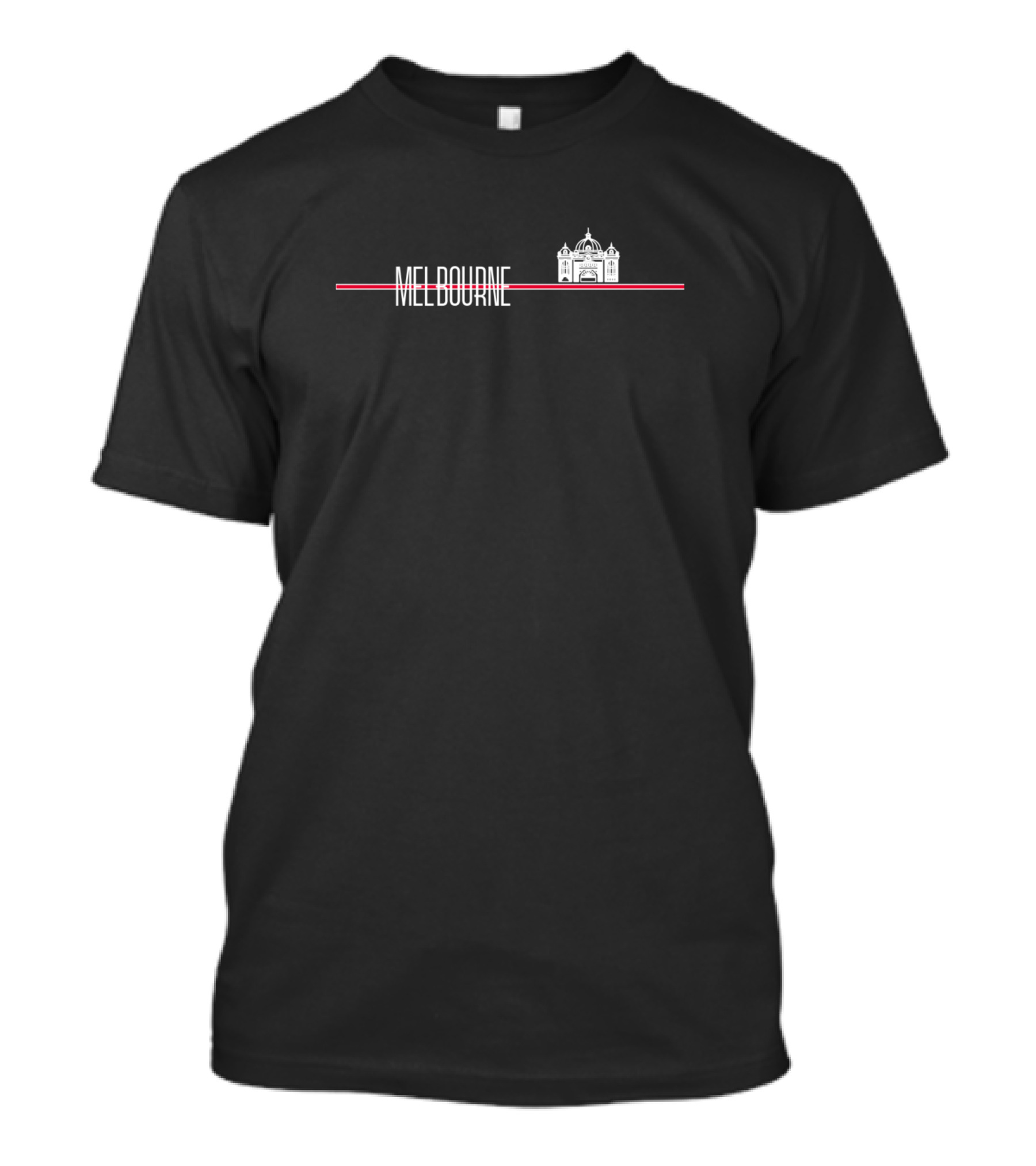 Melbourne Minimal Architecture Icon Line T-Shirt