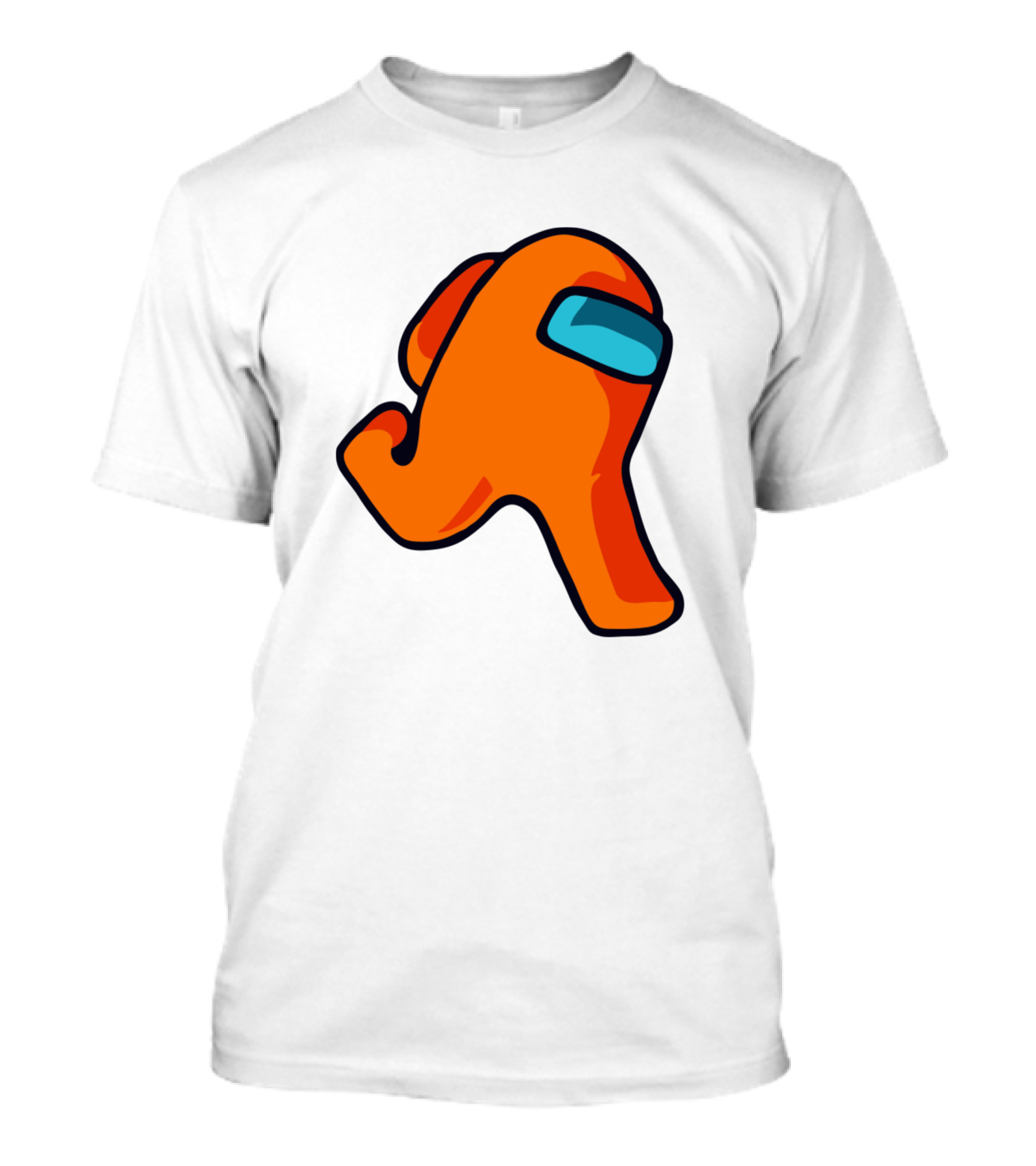 Orange Among Us Character Crewmate T-Shirt