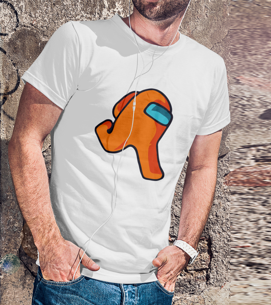 Orange Among Us Character Crewmate T-Shirt
