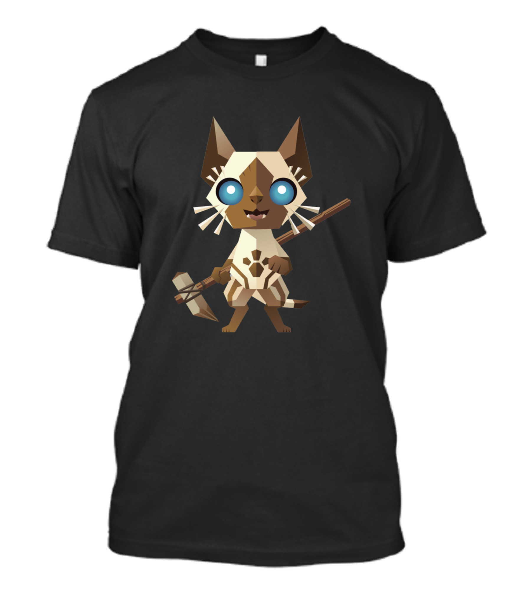 Palico Monster Hunter Feline Companion With Weapon T-Shirt