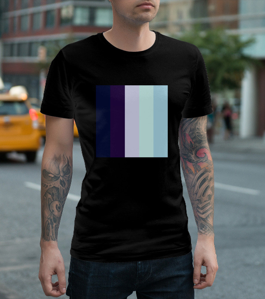Plain Pastel Solid Colors Palette Combinations Pas Cool Tones T-Shirt