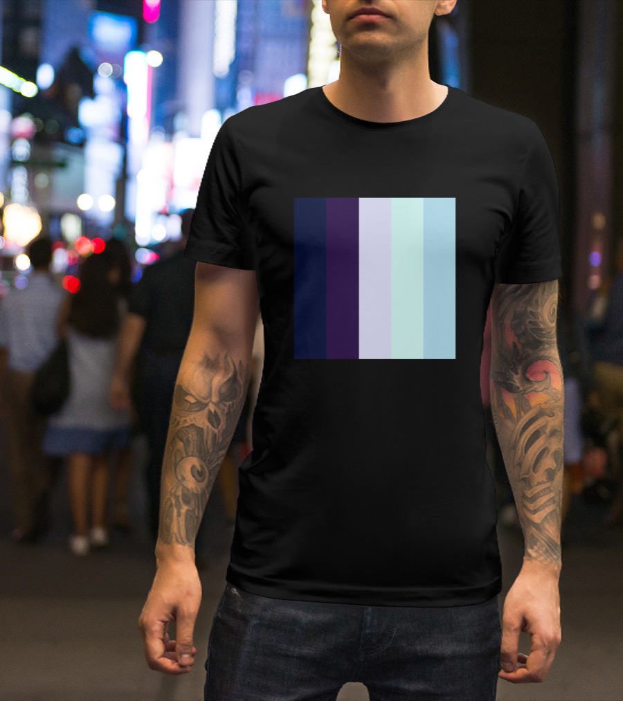 Plain Pastel Solid Colors Palette Combinations Pas Cool Tones T-Shirt