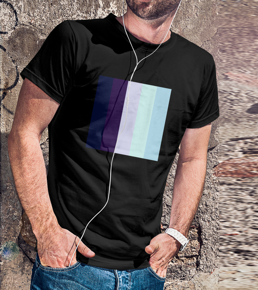 Plain Pastel Solid Colors Palette Combinations Pas Cool Tones T-Shirt