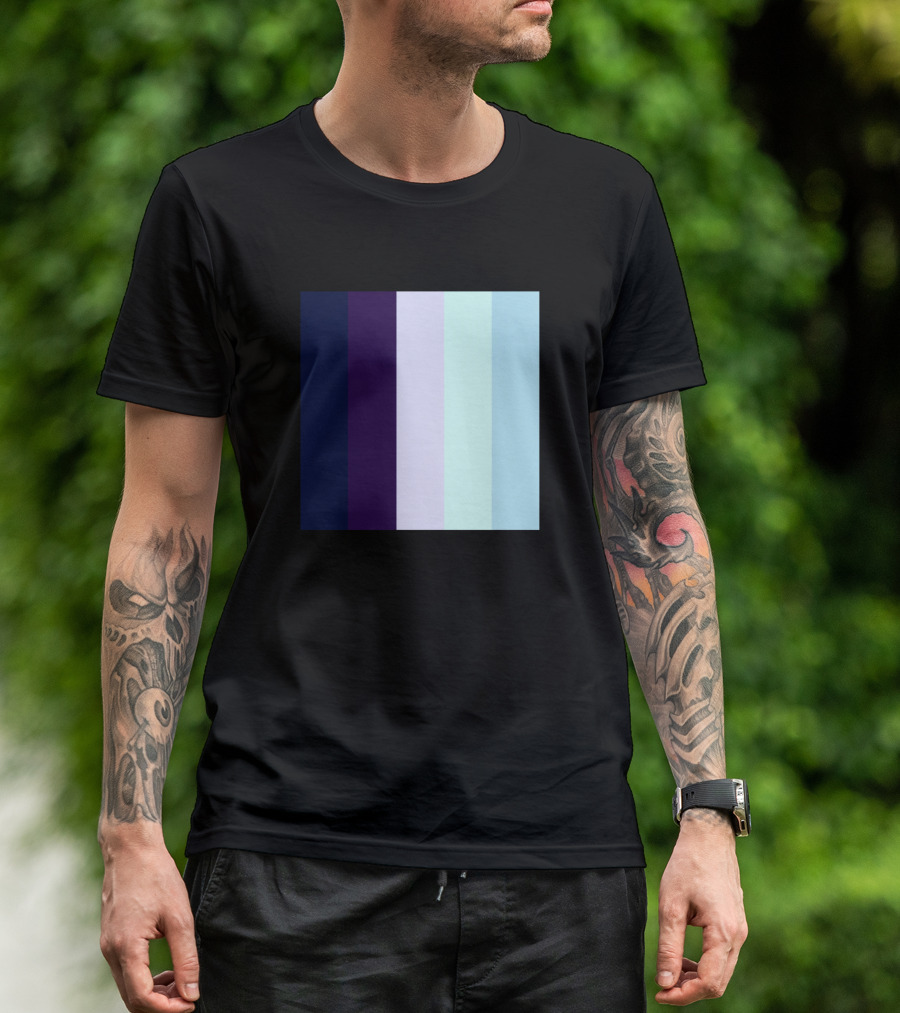 Plain Pastel Solid Colors Palette Combinations Pas Cool Tones T-Shirt