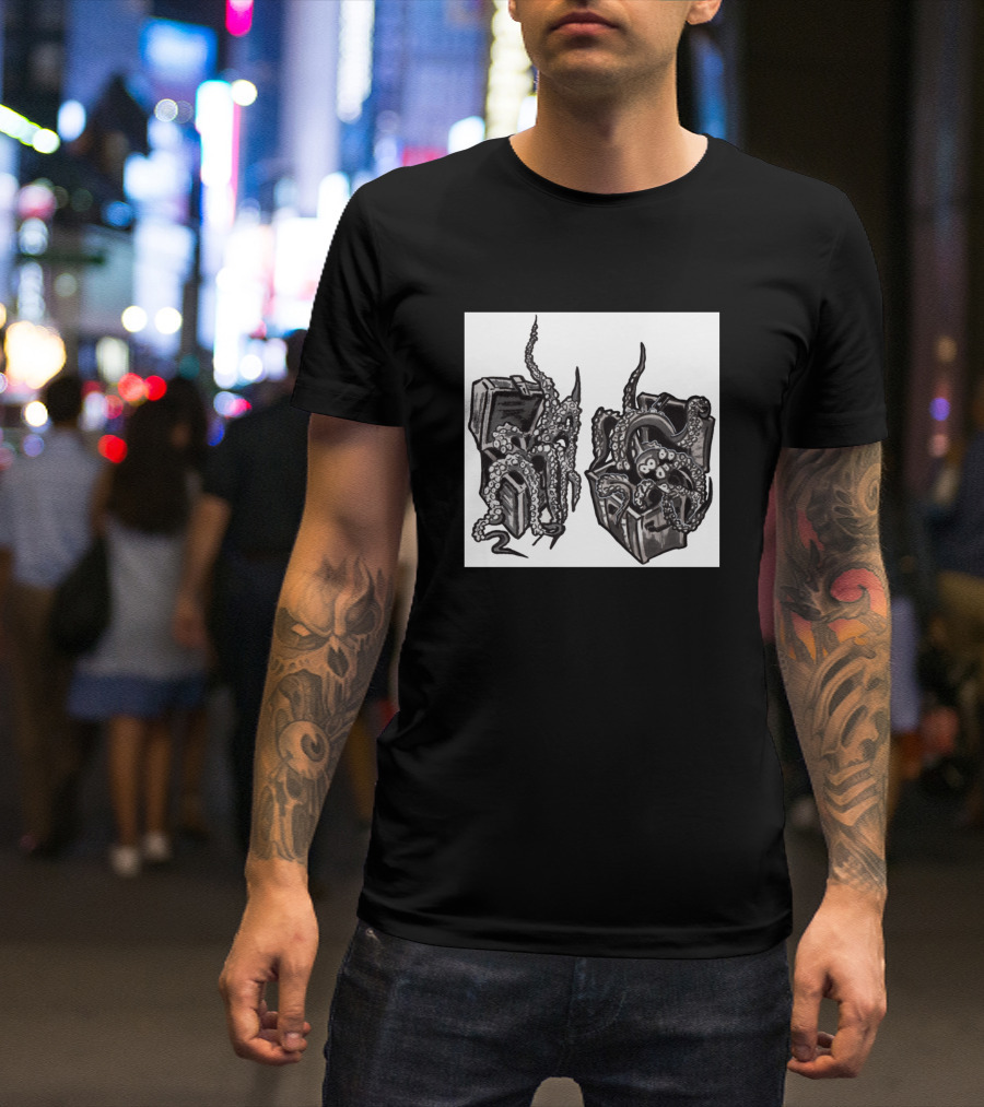 Ritual Goat Head Cryptic Tentacle Coffins T-Shirt