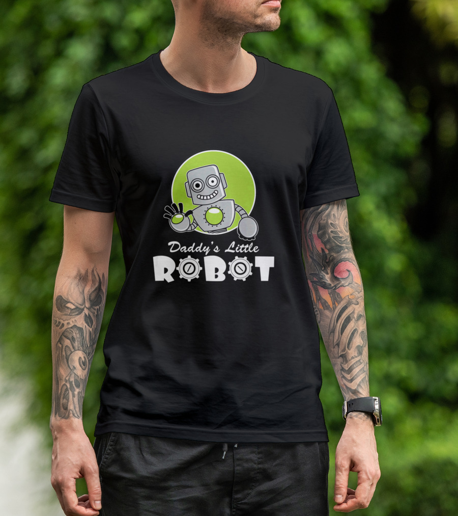 Daddy's Little Robot Boys Science T-Shirt