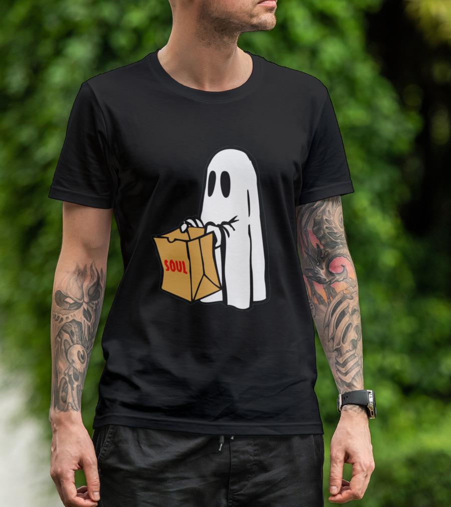 Sell Your Soul Ghost With Soul Bag T-Shirt