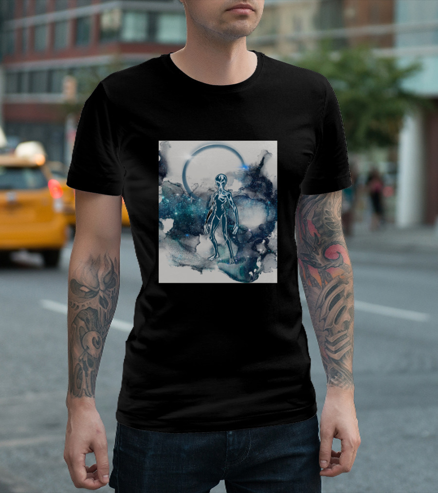 The Alien In Cosmic Space Desolation T-Shirt