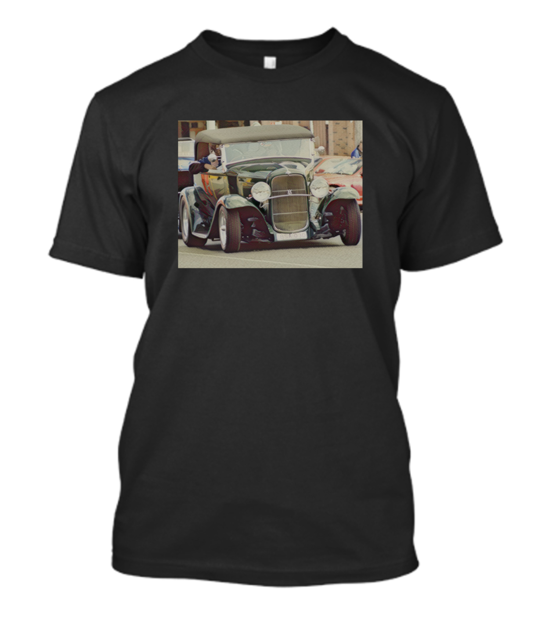 Vintage Car Classic Hot Rod Scene T-Shirt