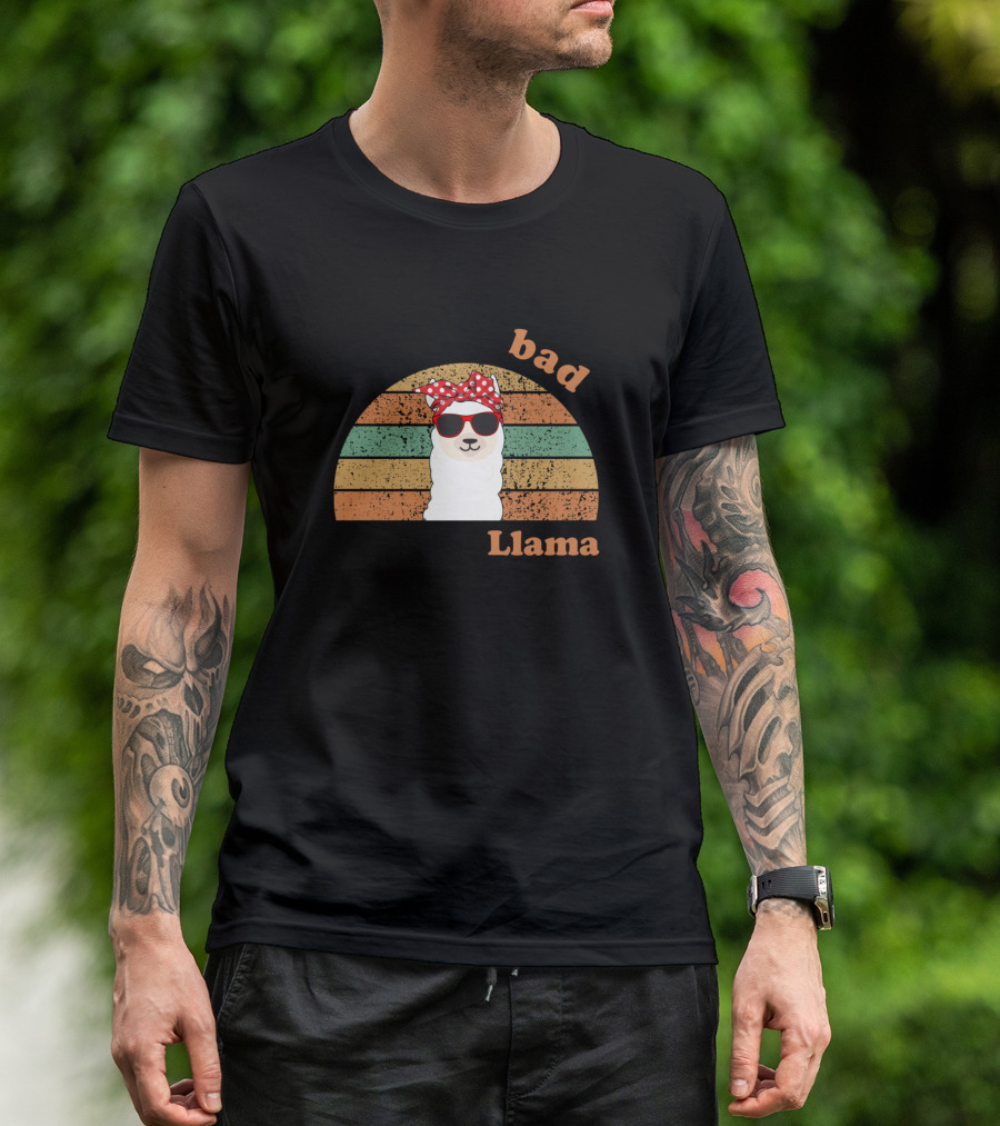 She's A Bad Momma Llama T-Shirt