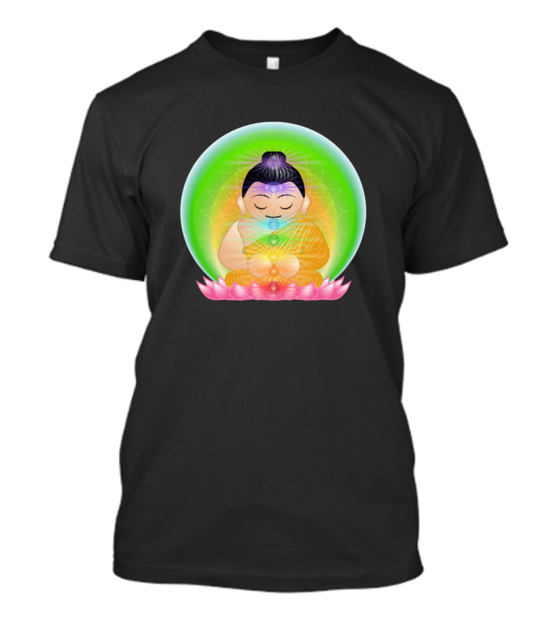 Yhu King Meditation Chakra Buddha Lotus T-Shirt